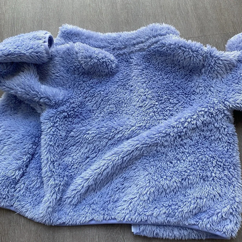 Uniqlo Kids Fluffy Yarn‎ Fleece Full-Zip Jacket Warm Size 3-4 Years 1435